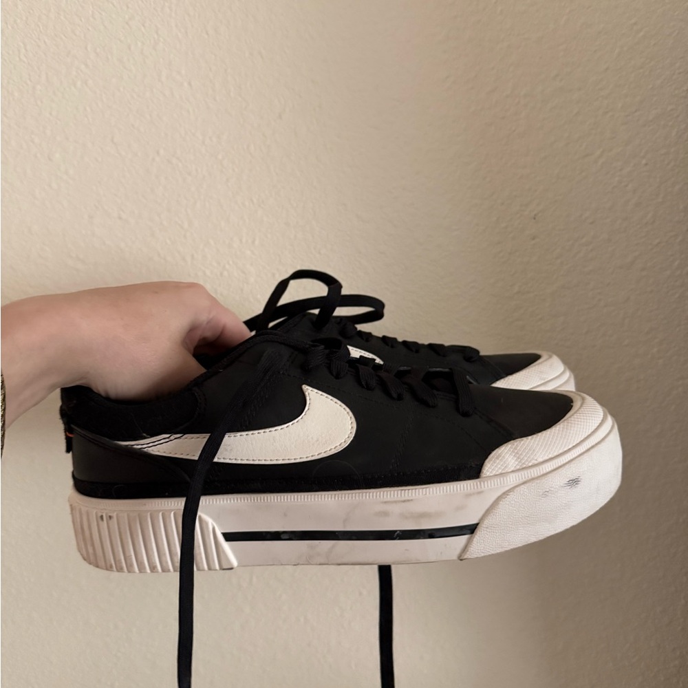 Nike Black and White Low-Top Sneakers